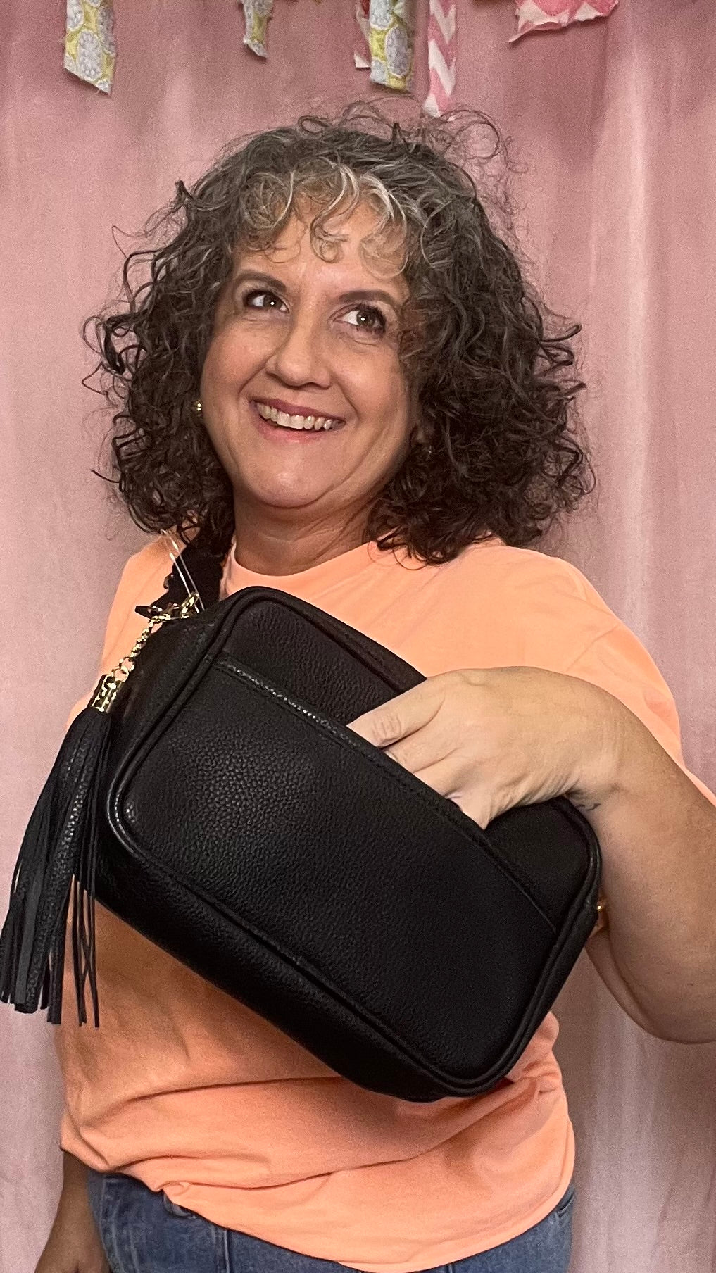 Midnight Tassel Crossbody