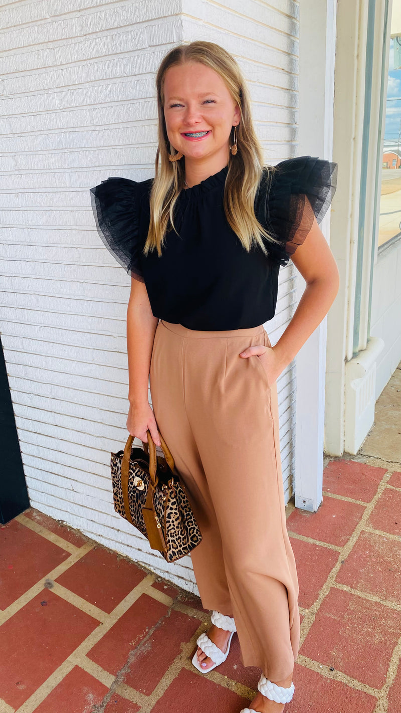 8-8651 Taupe Chelsea Pants-Pants-Broken Boutique-Palestine-TX