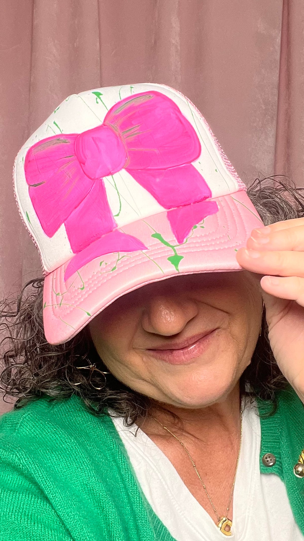 Painted Pretty Bow Trucker