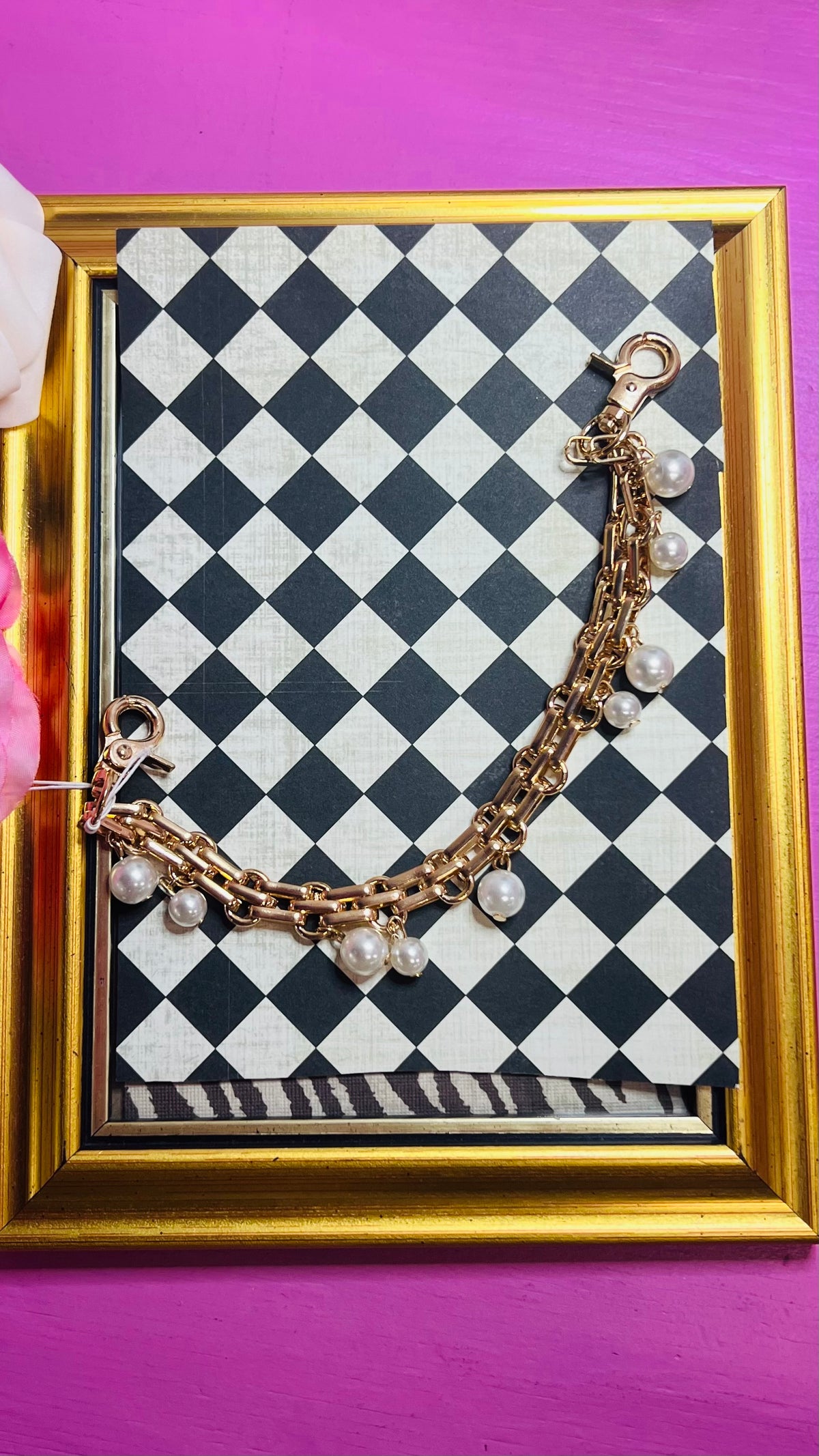 Pearl Luxe Purse Charm Chain