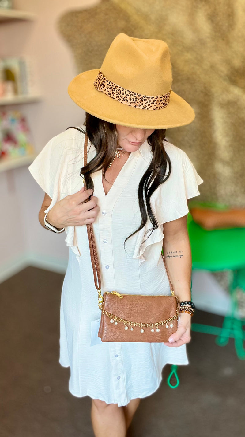 Pearl Luxe Purse Charm Chain