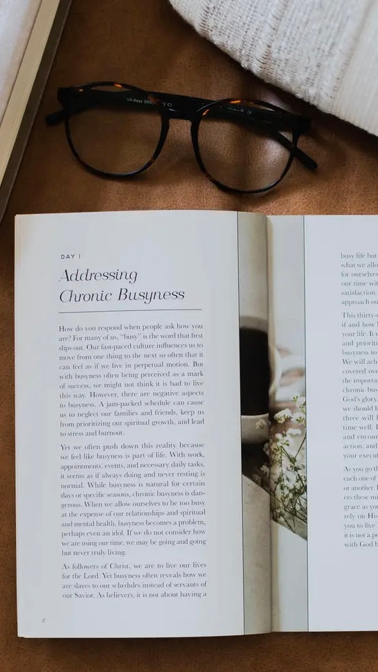 Breaking Free From Busyness Devotional