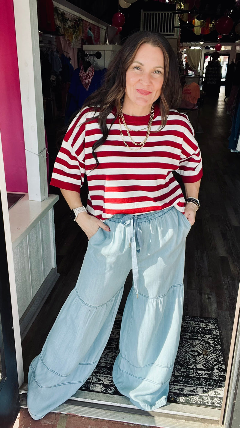 Main Street Stripe Top