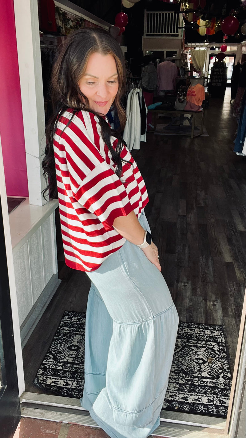 Main Street Stripe Top