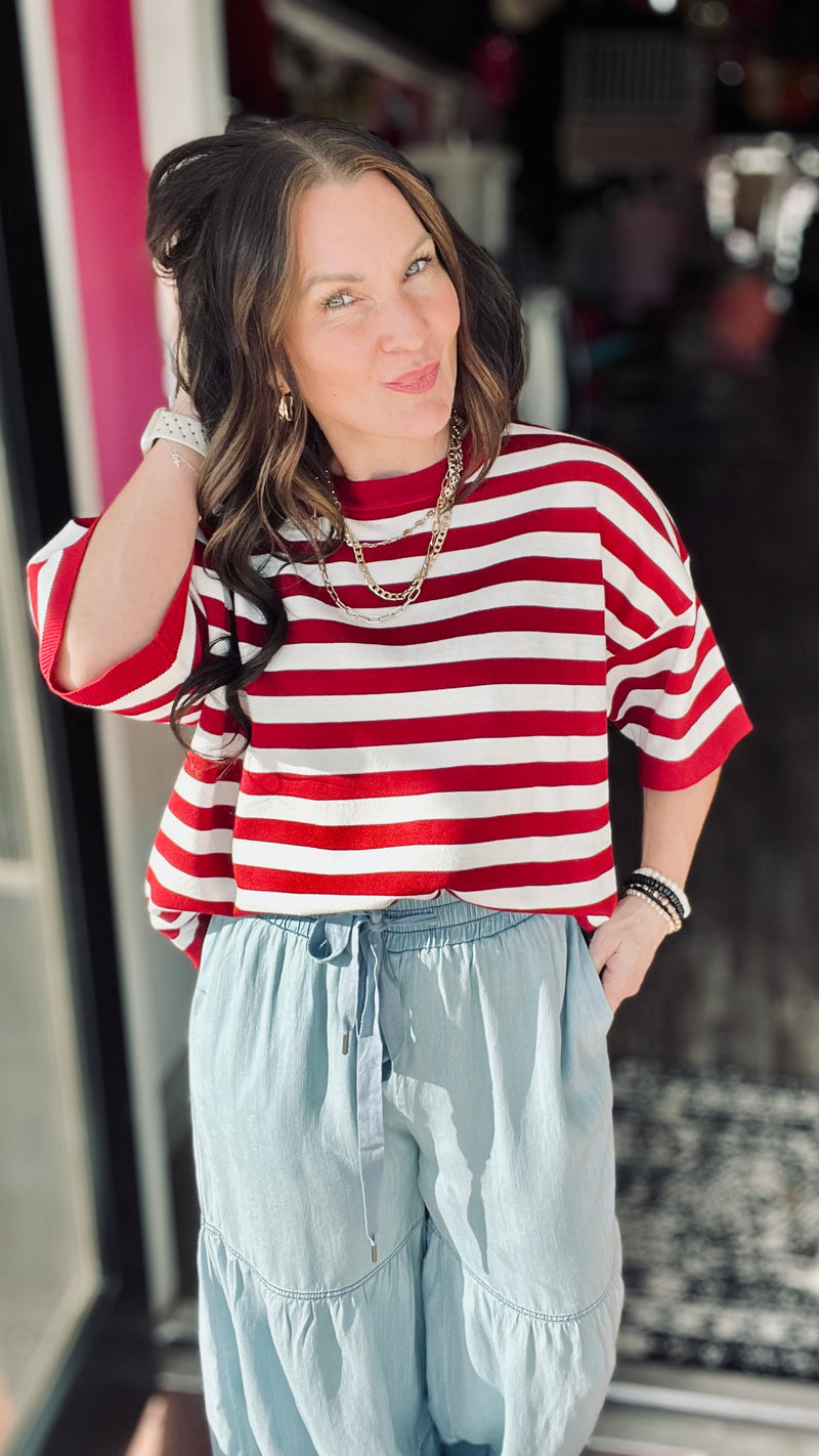 Main Street Stripe Top