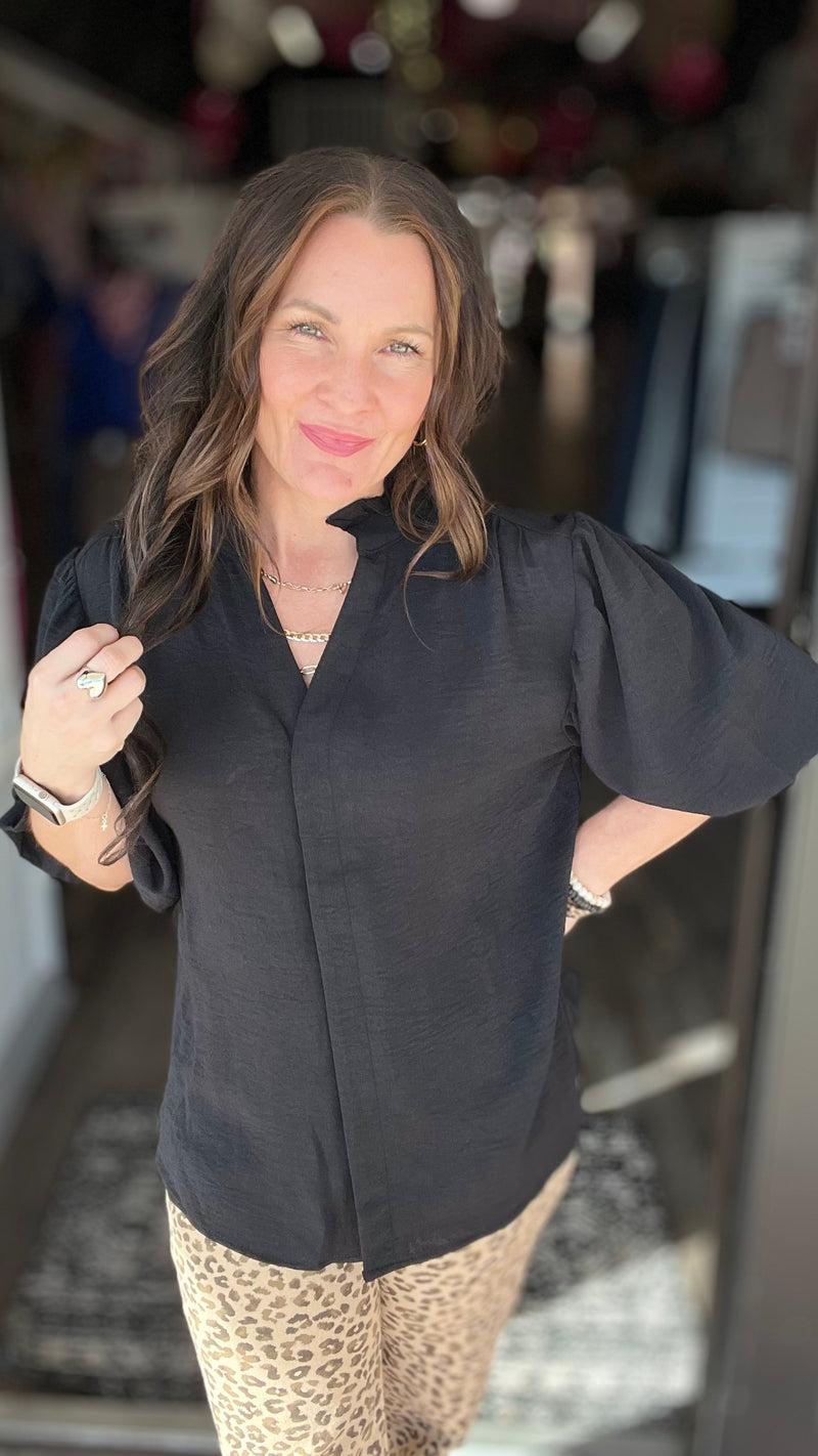 Downtown Ruffle Blouse