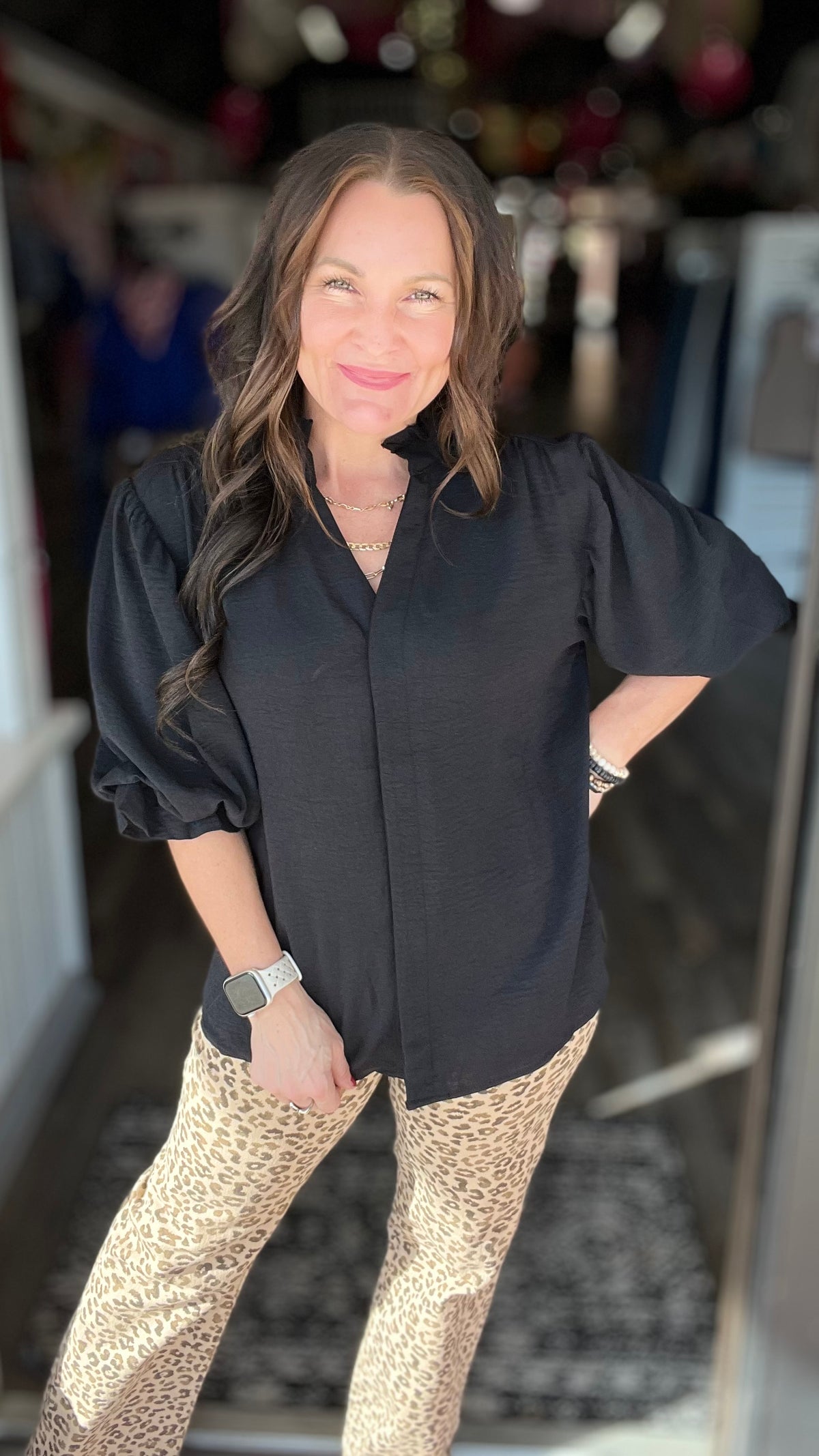 Downtown Ruffle Blouse