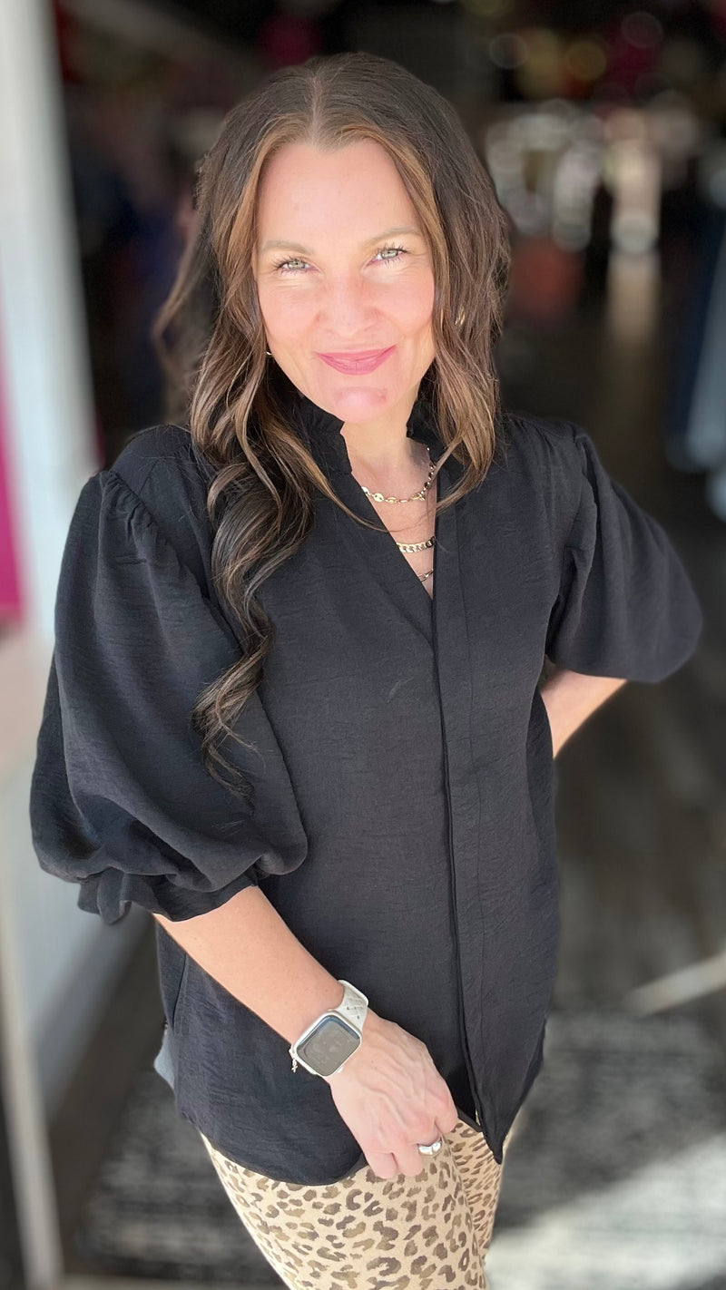 Downtown Ruffle Blouse