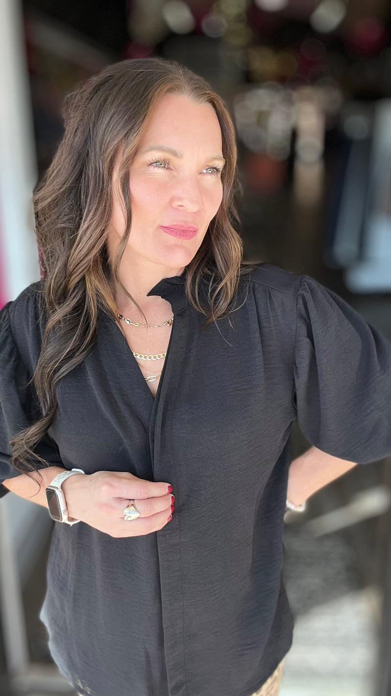 Downtown Ruffle Blouse