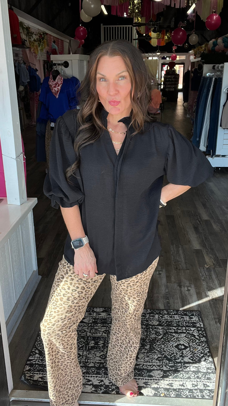 Downtown Ruffle Blouse