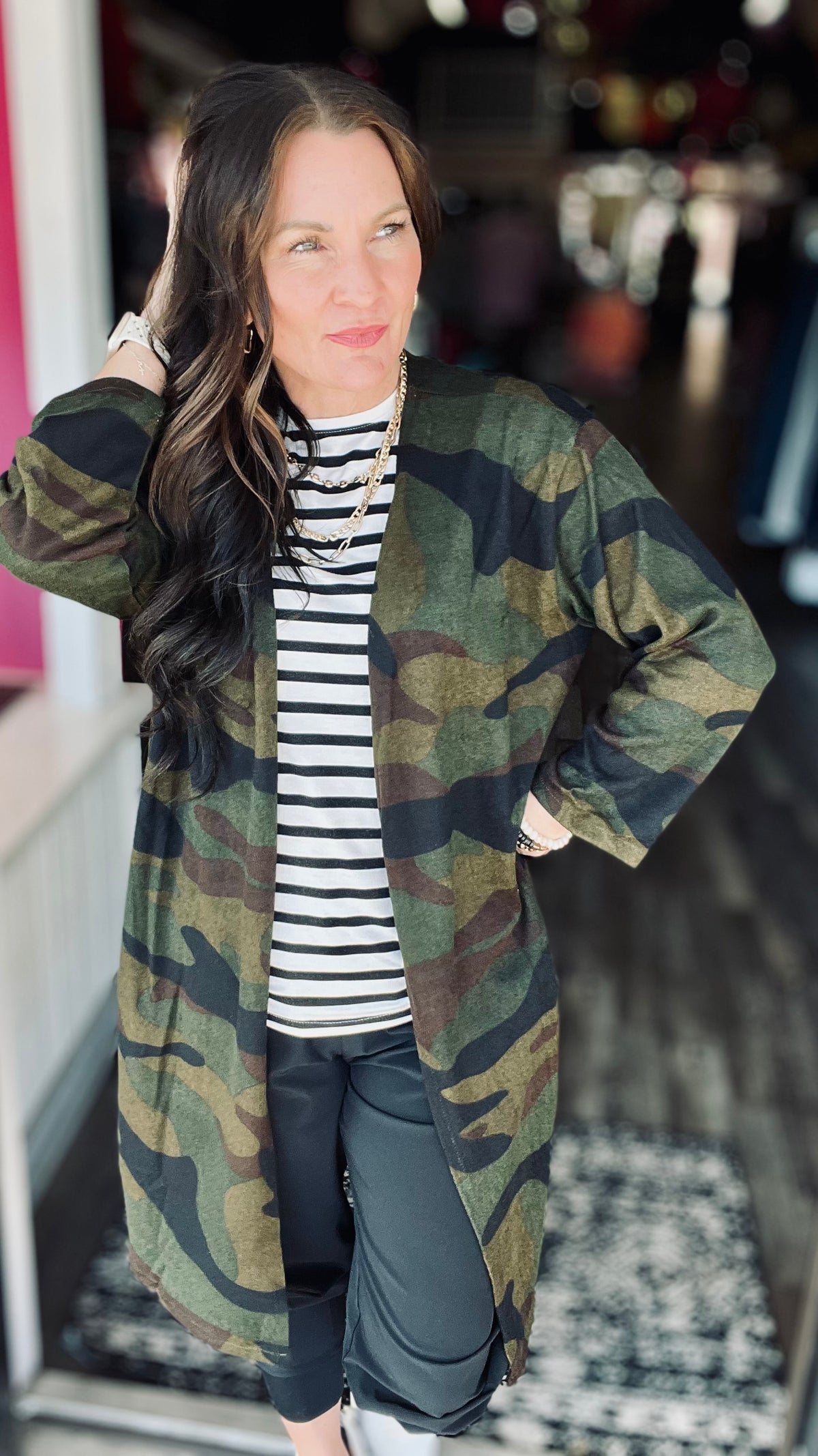 Camo Cozy Cardigan