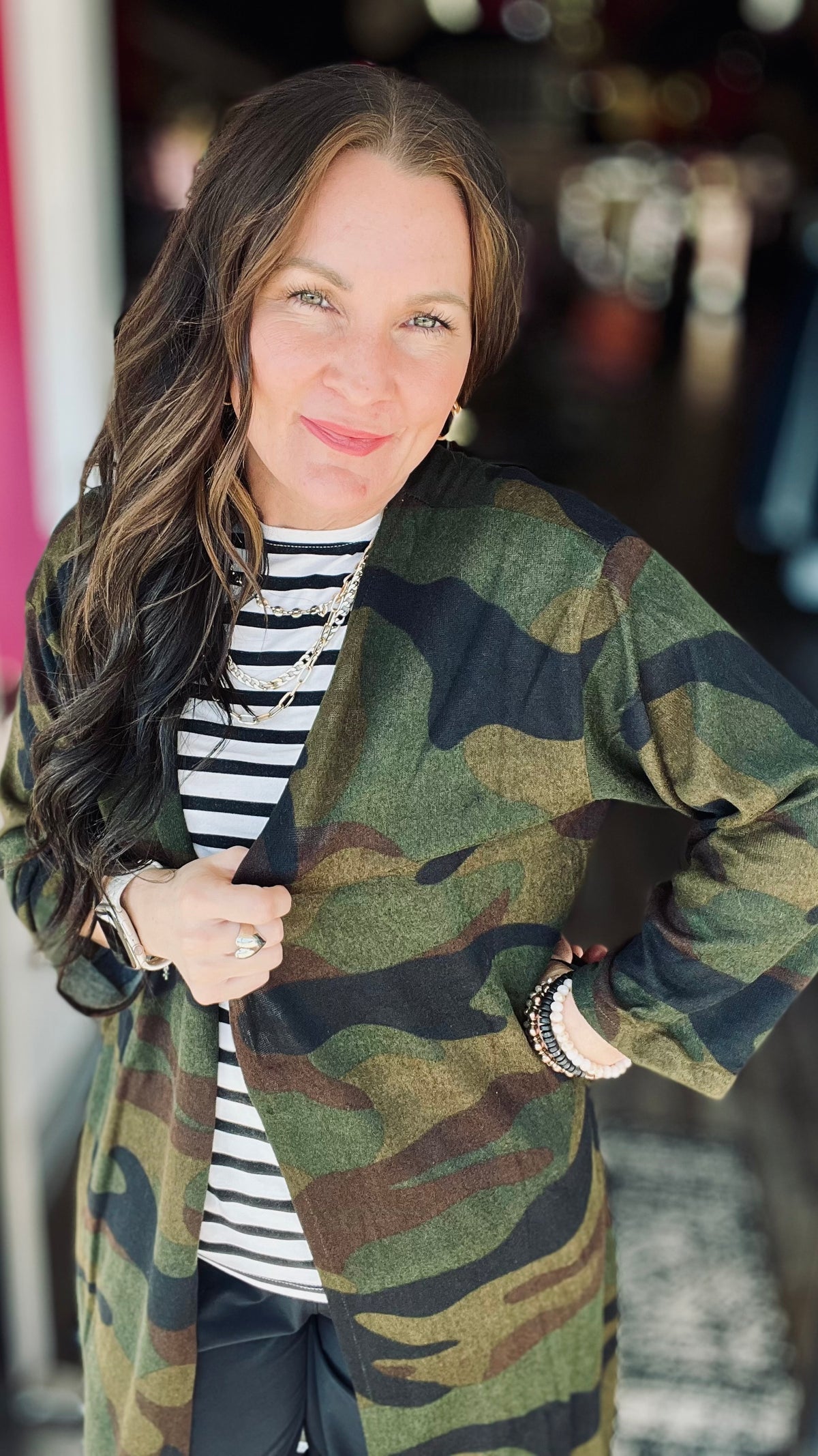 Camo Cozy Cardigan