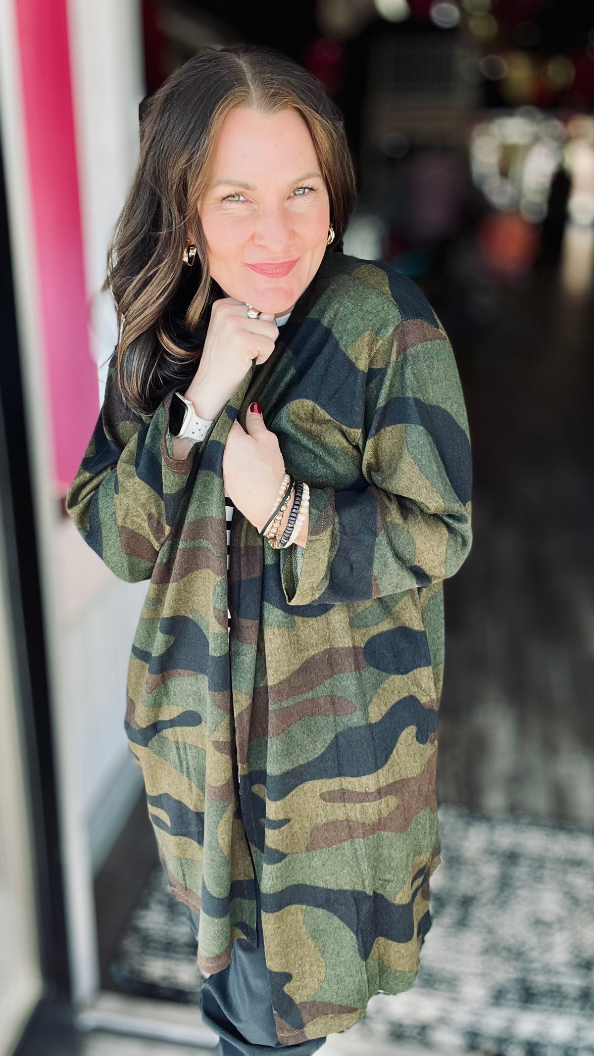 Camo Cozy Cardigan