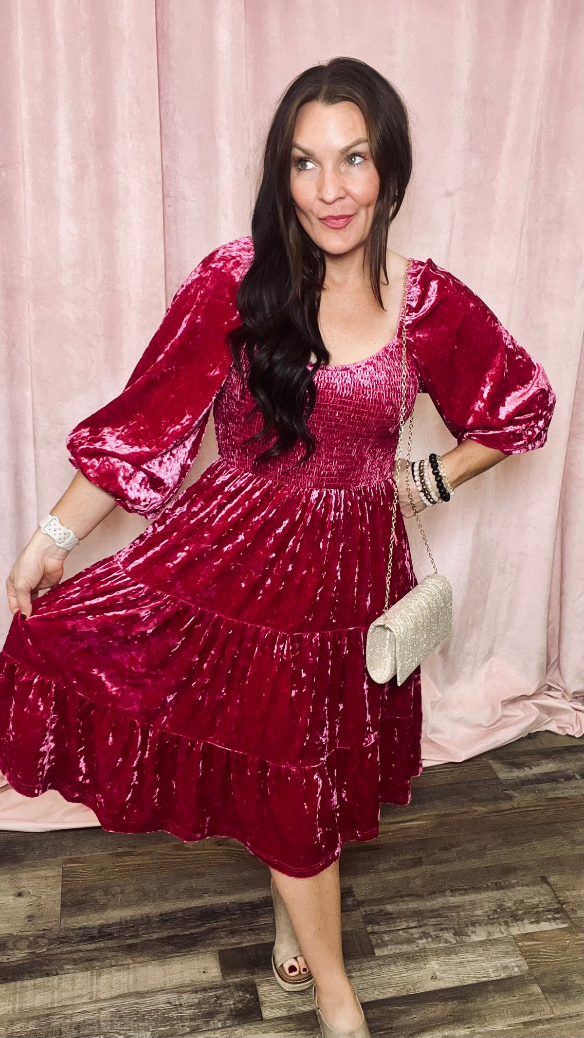 Sugarplum Velvet Dress