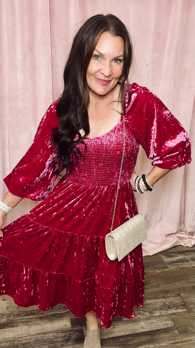 Sugarplum Velvet Dress