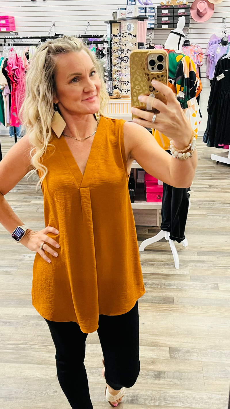 4514-8 Camel Tilly Top-Blouses-Broken Boutique-Palestine-TX
