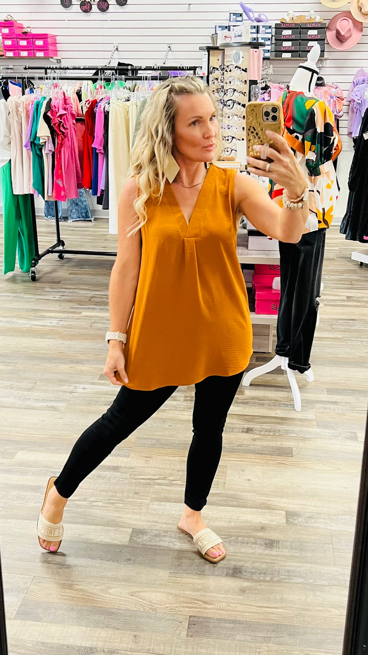 4514-8 Camel Tilly Top-Blouses-Broken Boutique-Palestine-TX